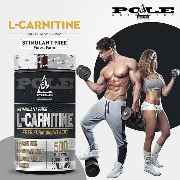 Pole Nutrition L-Carnitine Free Form Amino Acid 500mg