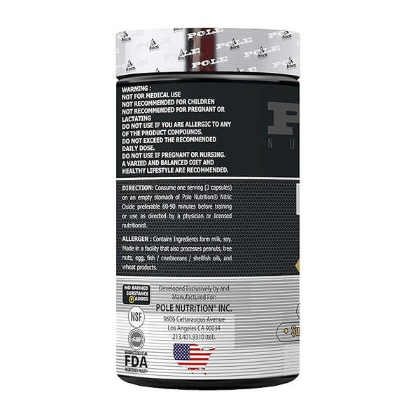 Pole Nutrition Nitric Oxide90 Capsules