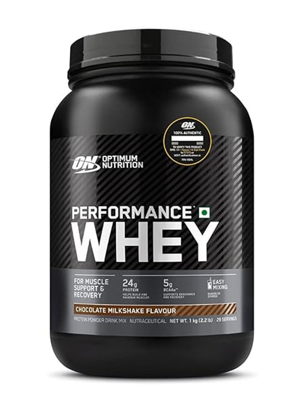erformance Whey Protein Powder Blend with Isolate, 24g Protein, 5g BCAA, Chocolate, 1 kg