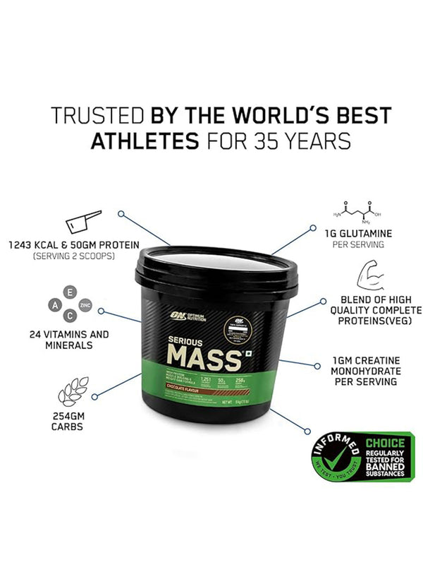 (ON) Serious Mass High Protein High Calorie Weight Gainer