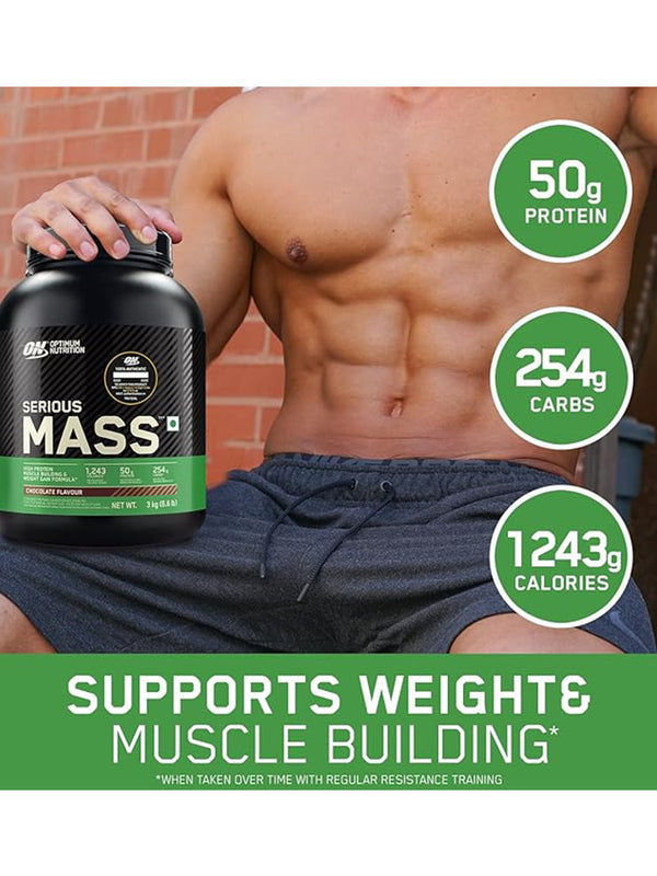 (ON) Serious Mass High Protein High Calorie Weight Gainer