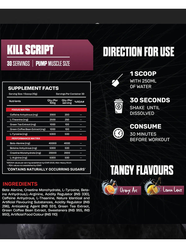 The Kill Script Preworkout