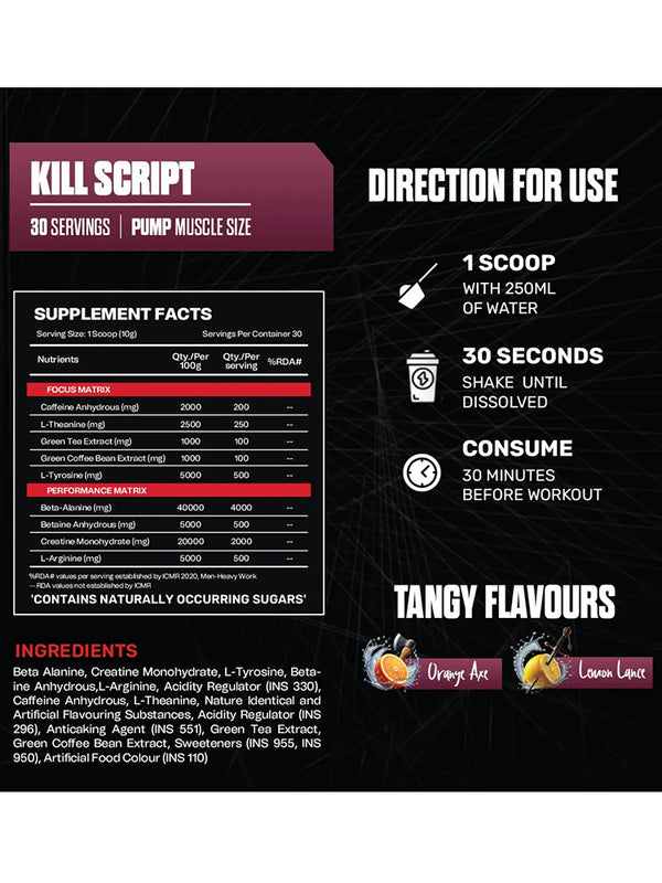 The Kill Script Preworkout